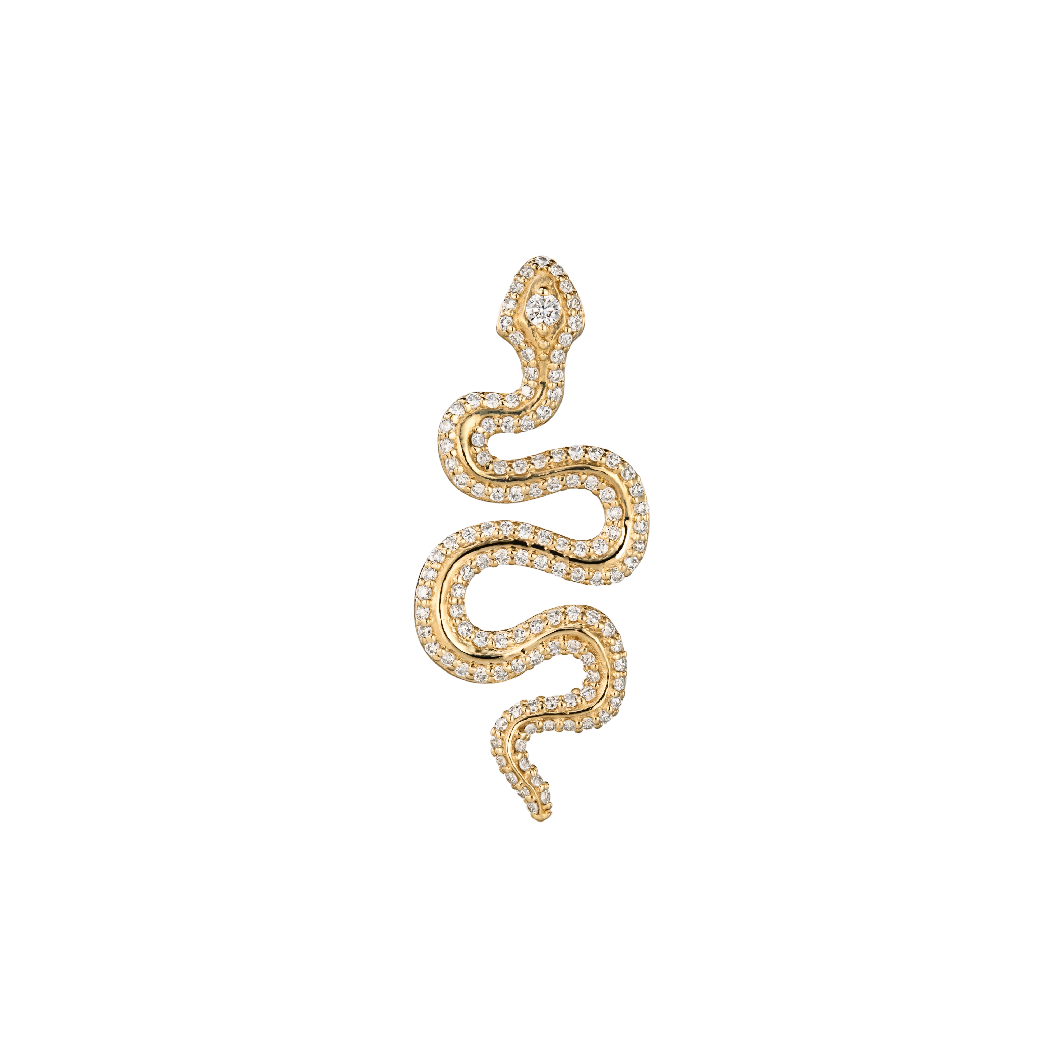 אווה - עגיל מטפס זהב ויהלומים