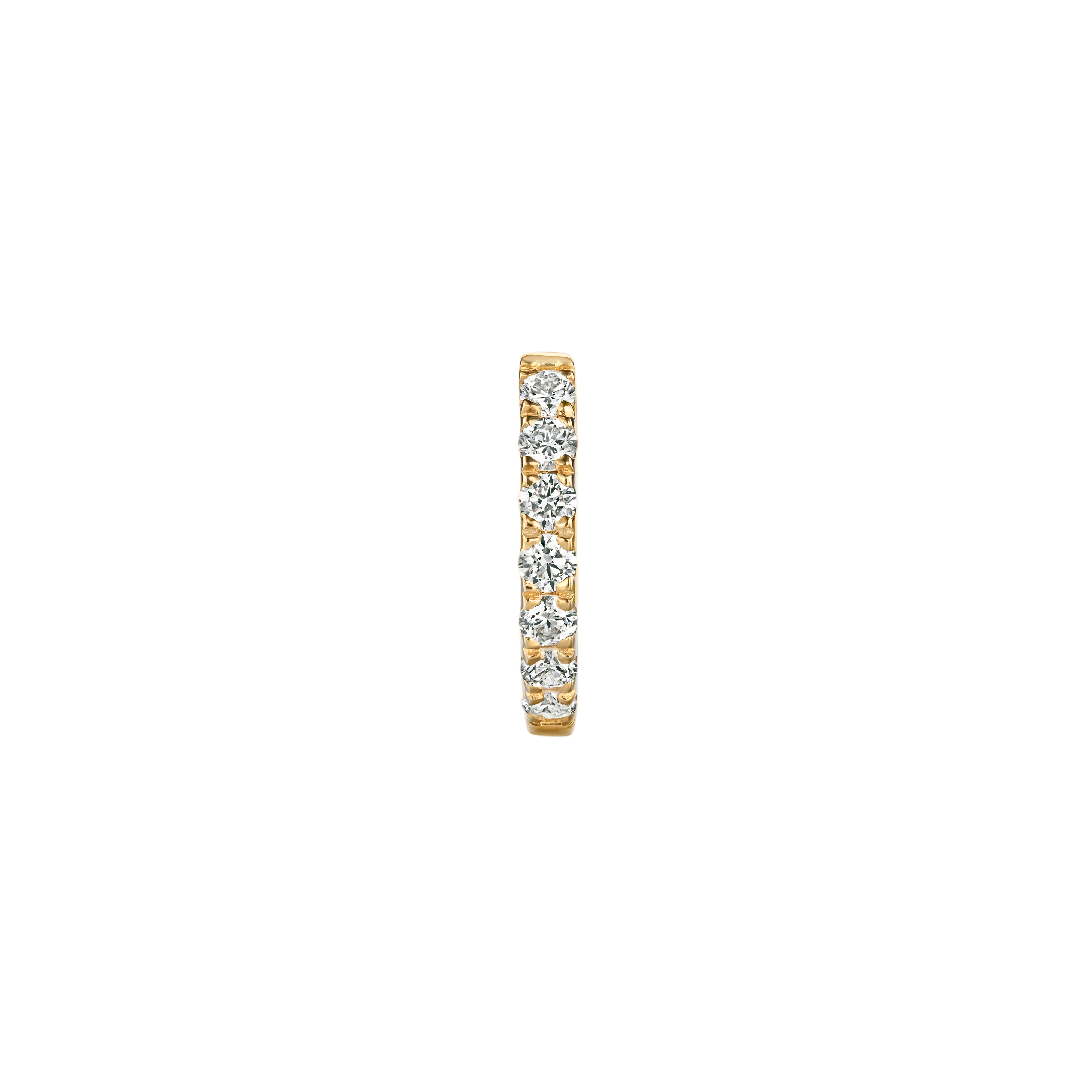 הרקולס - עגיל חישוק זהב ויהלומים