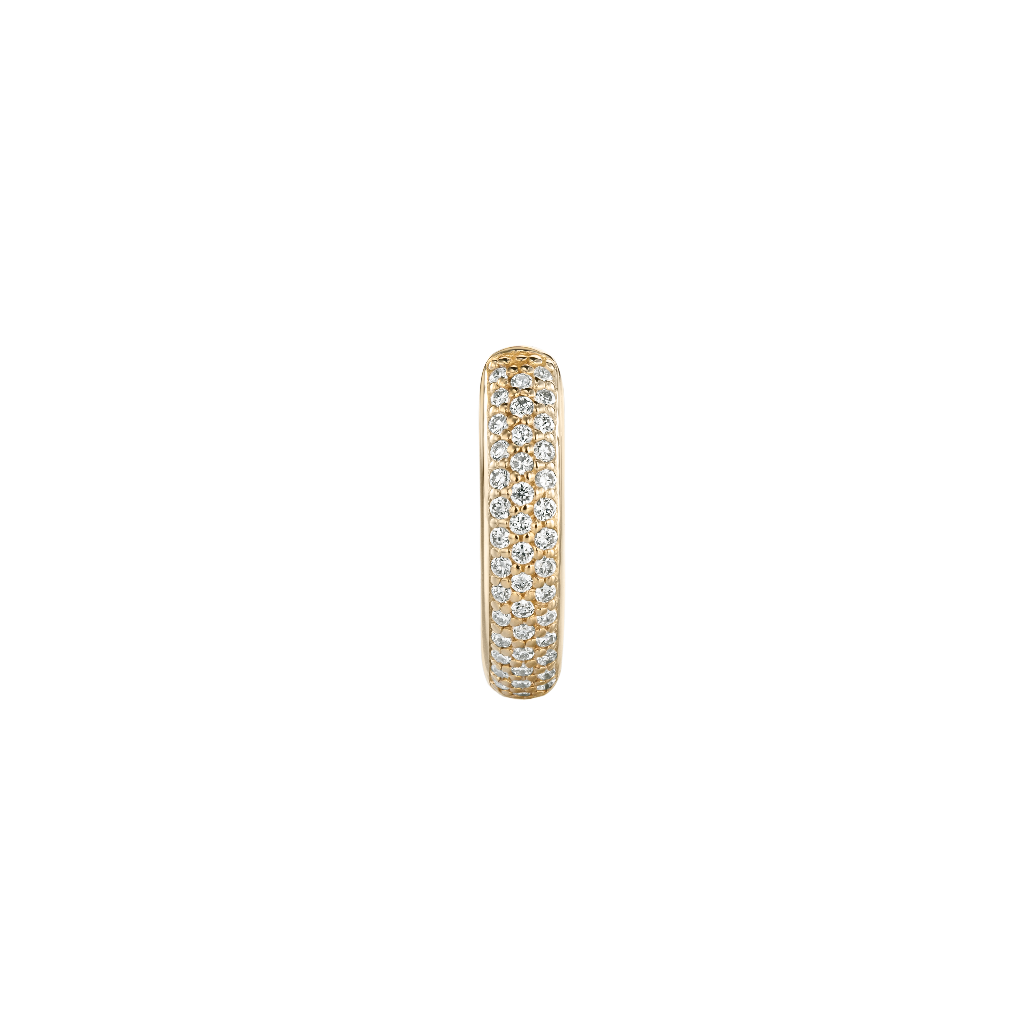 קיקי - עגיל חישוק זהב ויהלומים