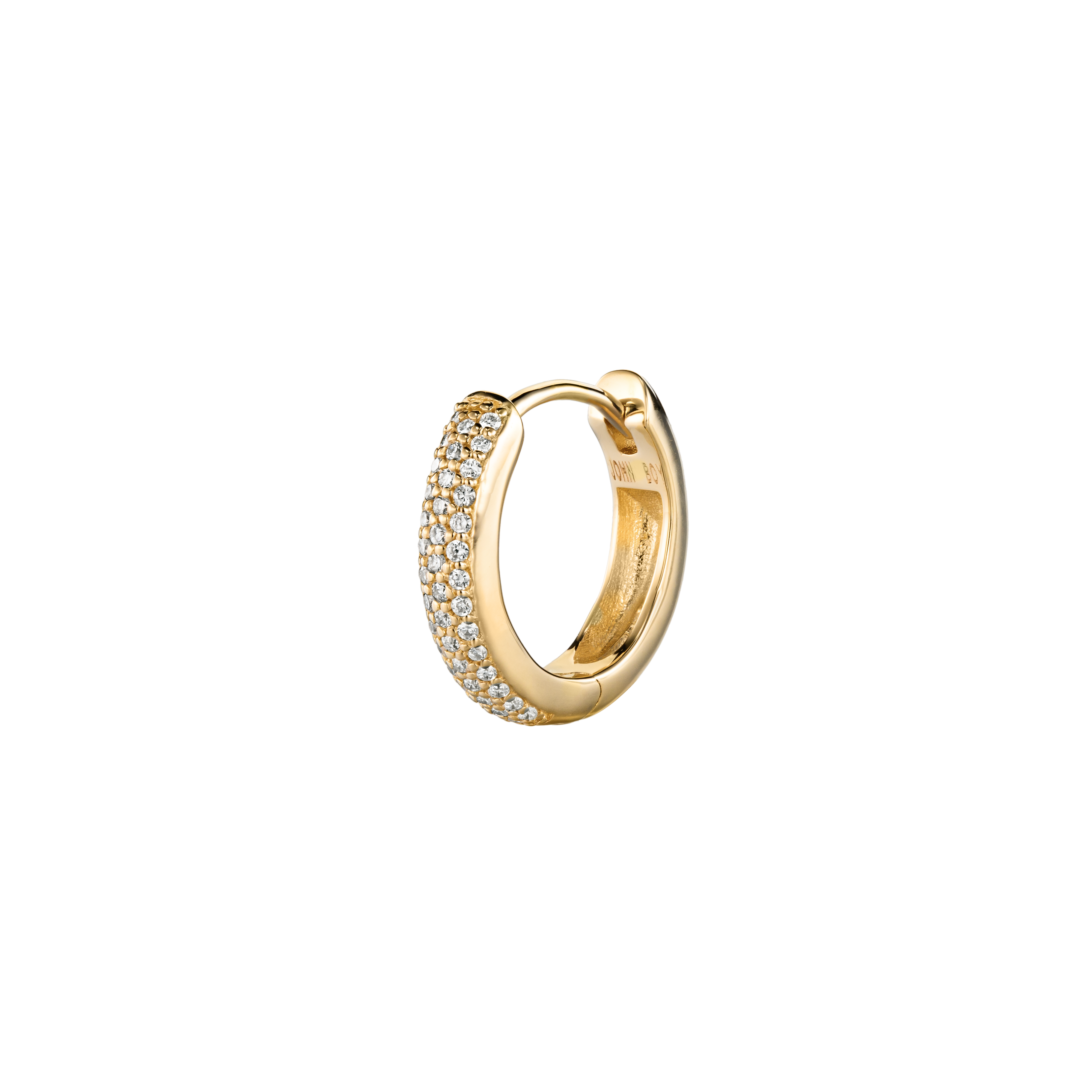 קיקי - עגיל חישוק זהב ויהלומים