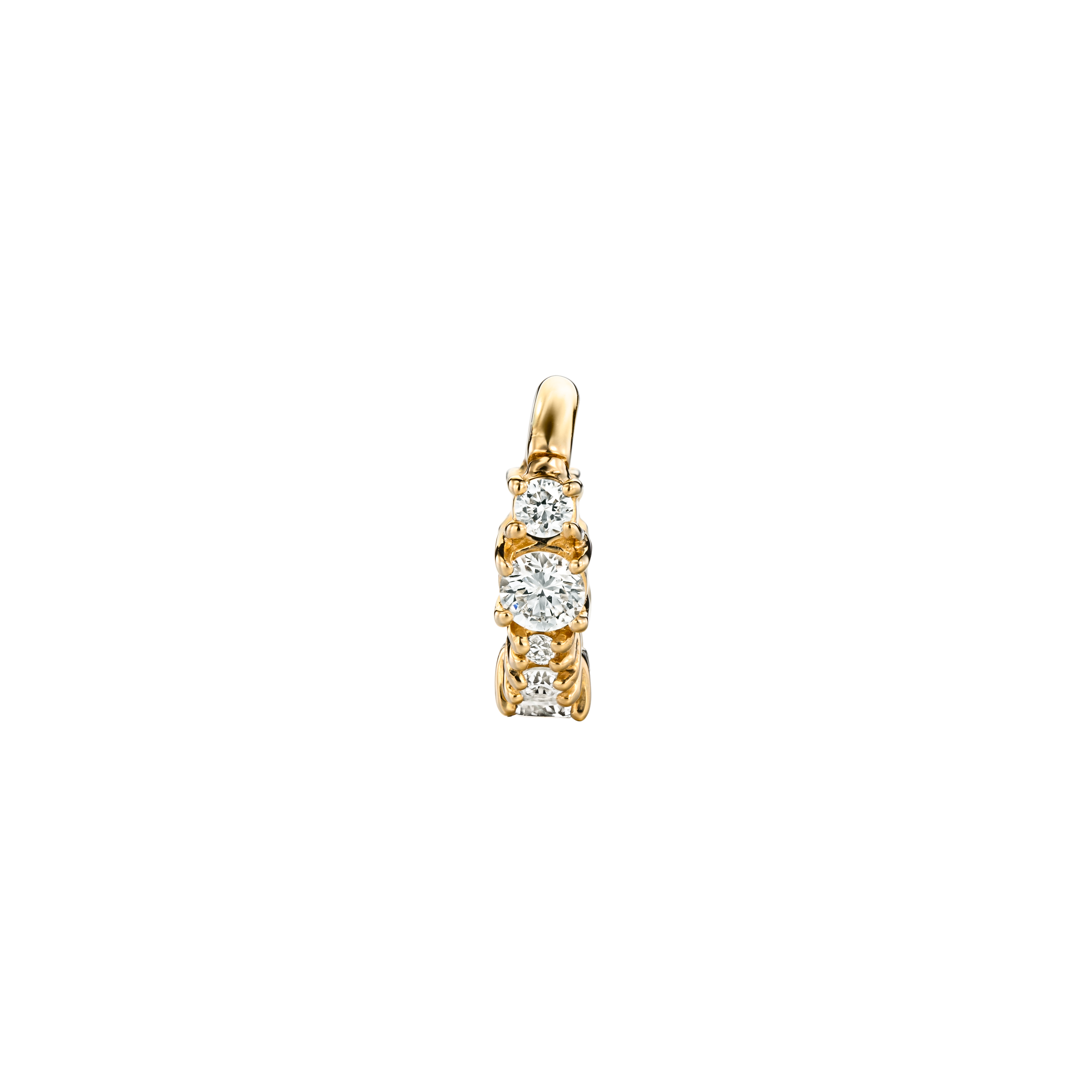 סטלה - עגיל קליקר זהב ויהלומים