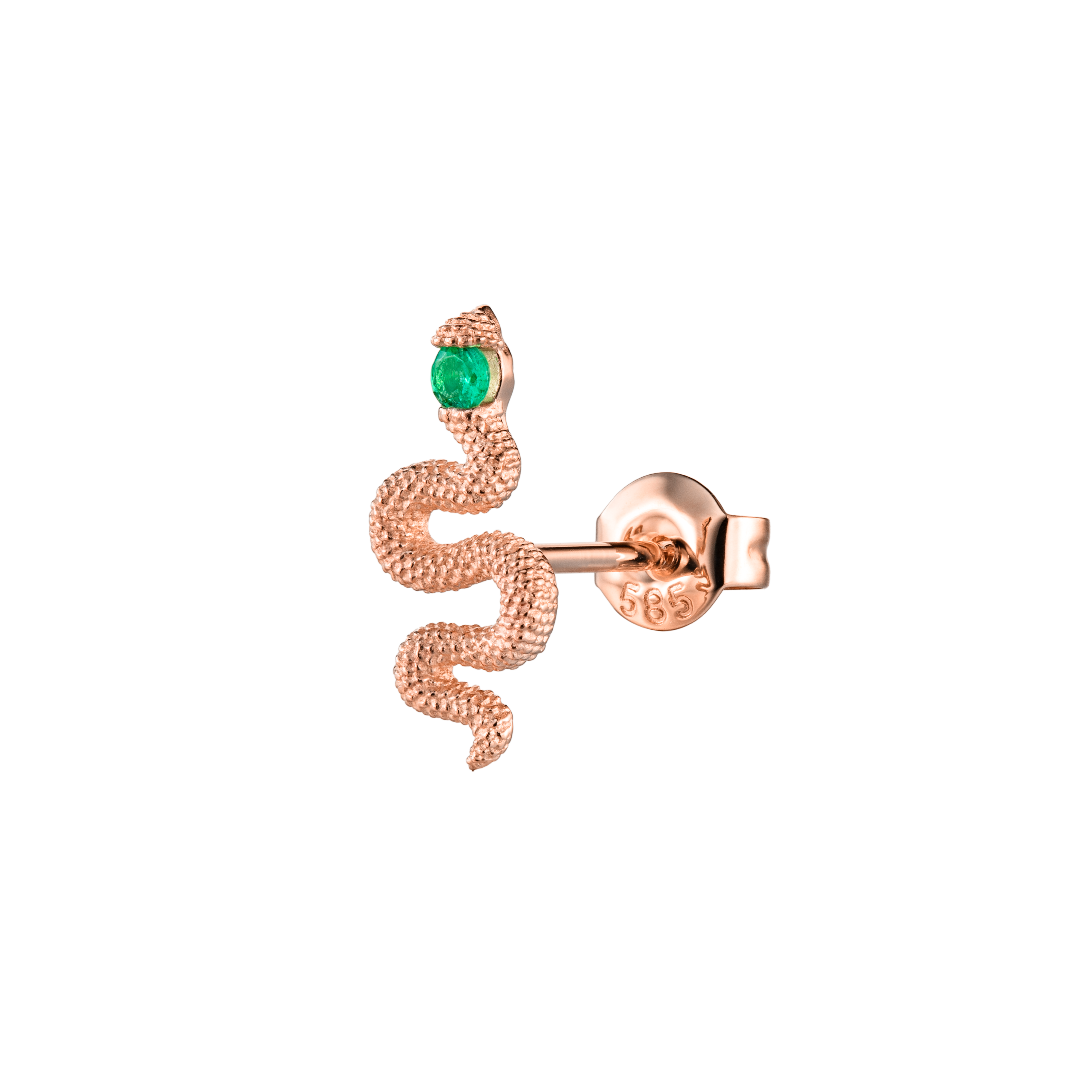 PYTHON - עגיל נחש מטפס זהב ויהלומים